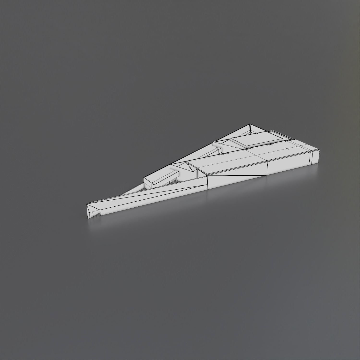 The Nuclear and Caithness Archive modern building Low-poly 3D model_18