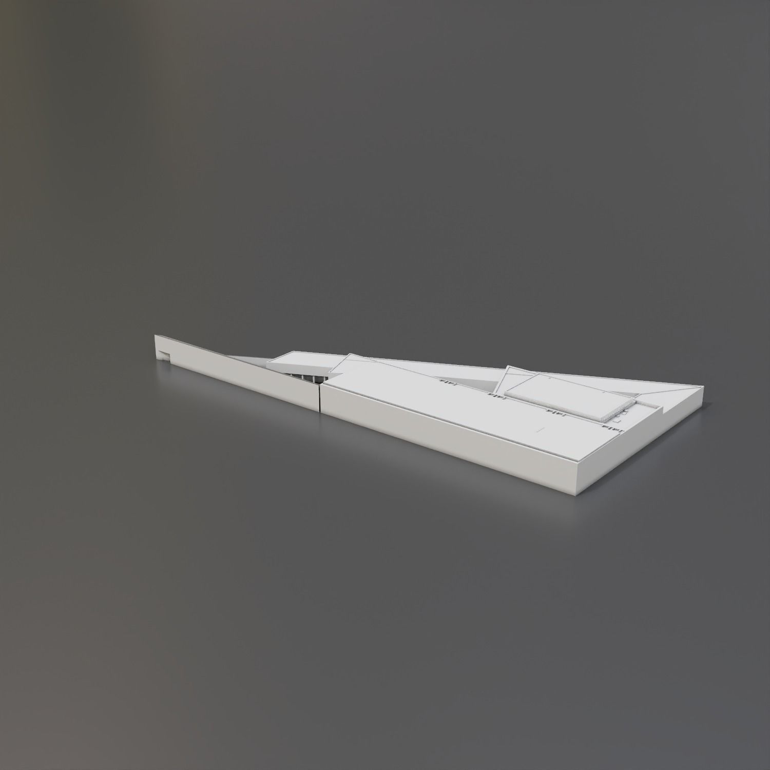 The Nuclear and Caithness Archive modern building Low-poly 3D model_15