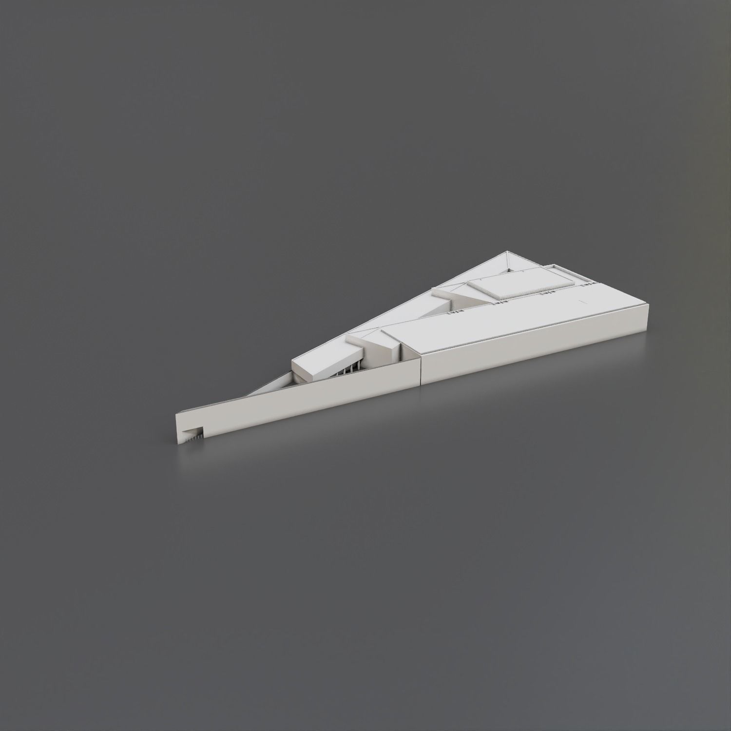 The Nuclear and Caithness Archive modern building Low-poly 3D model_14