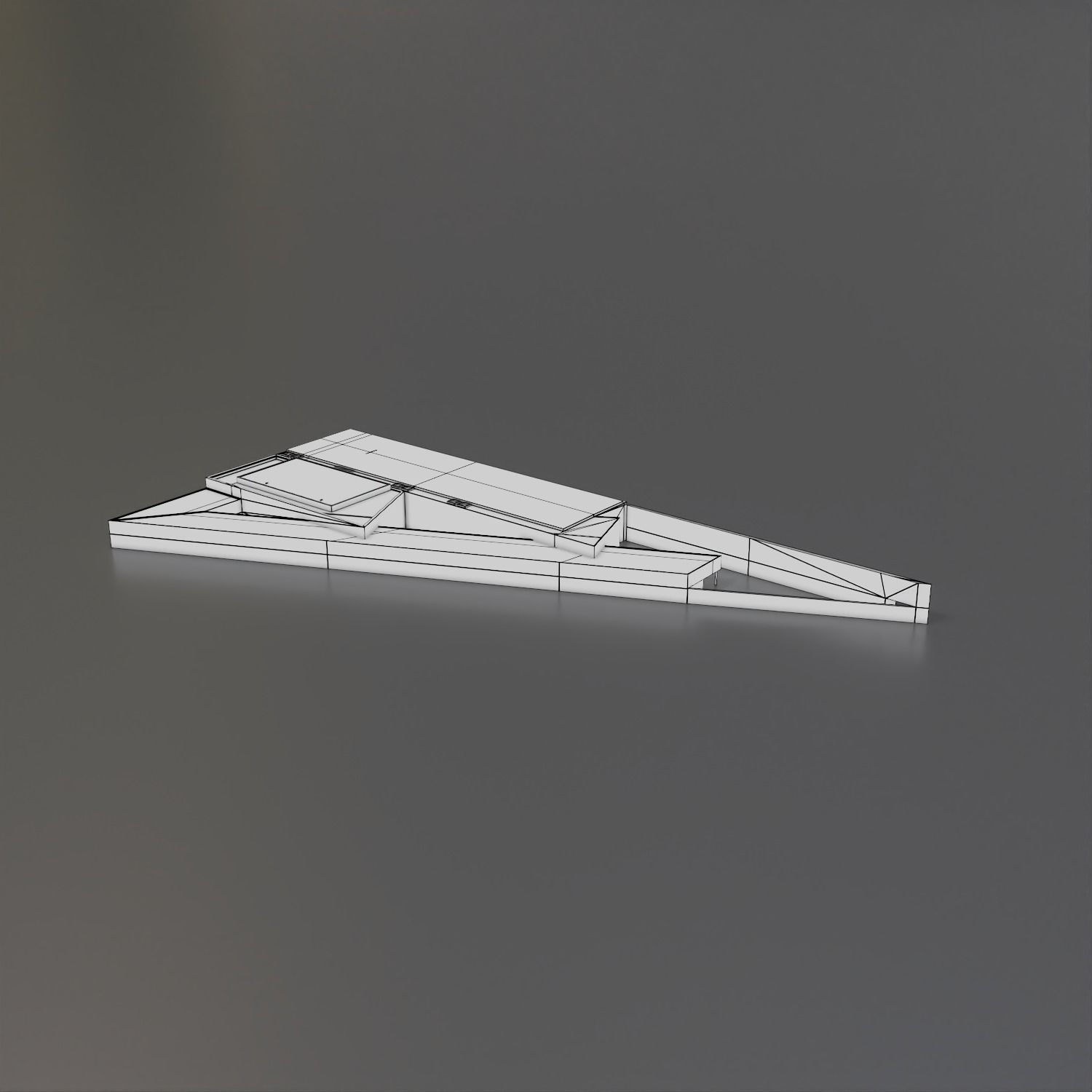 The Nuclear and Caithness Archive modern building Low-poly 3D model_17