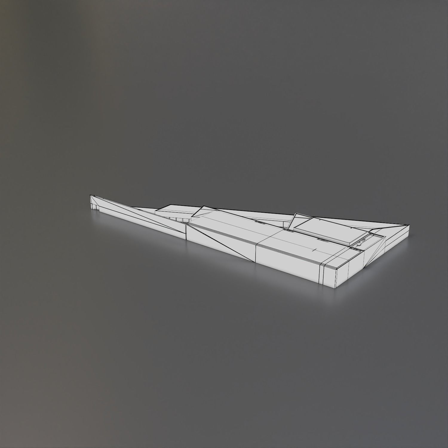 The Nuclear and Caithness Archive modern building Low-poly 3D model_19