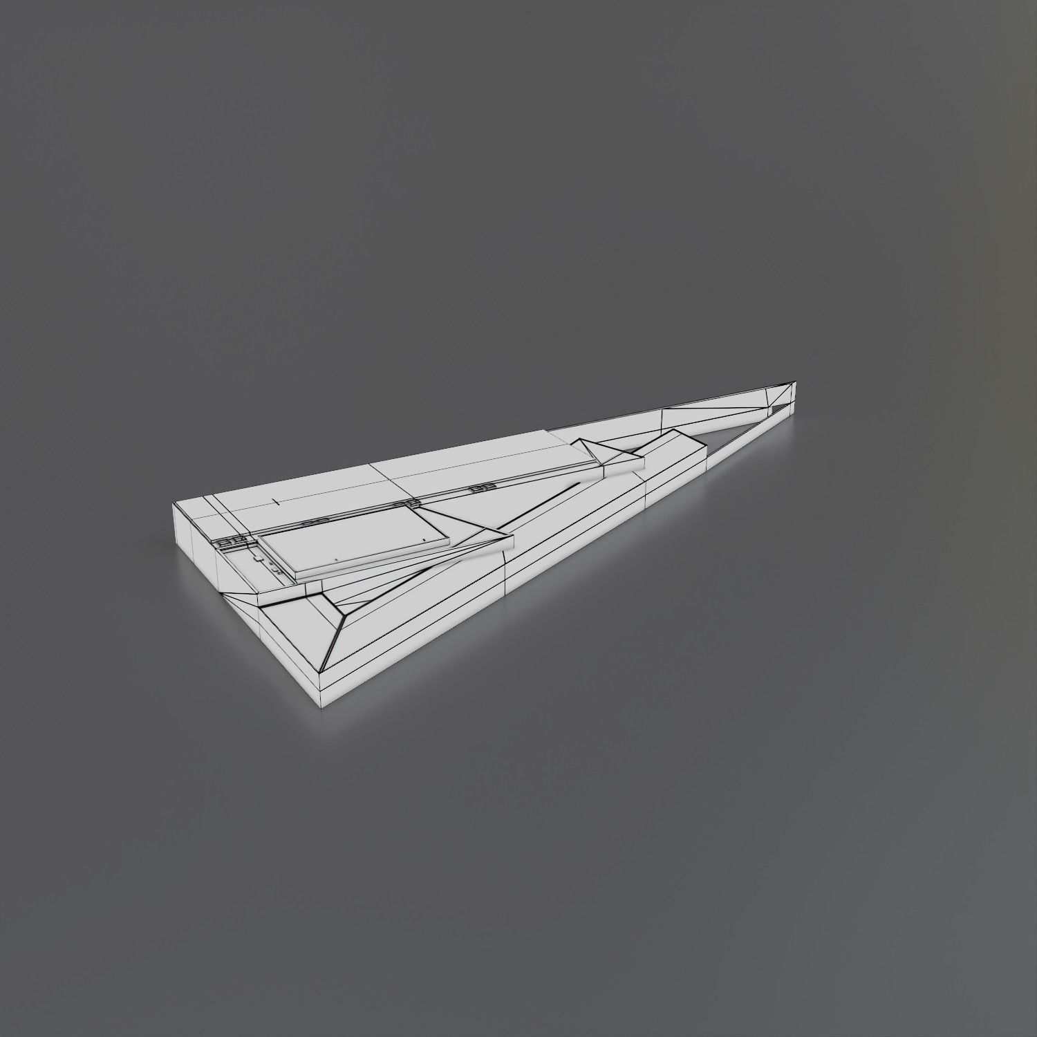 The Nuclear and Caithness Archive modern building Low-poly 3D model_16