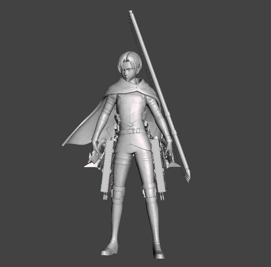 Levi Ackerman 3D Model 3D print model_1