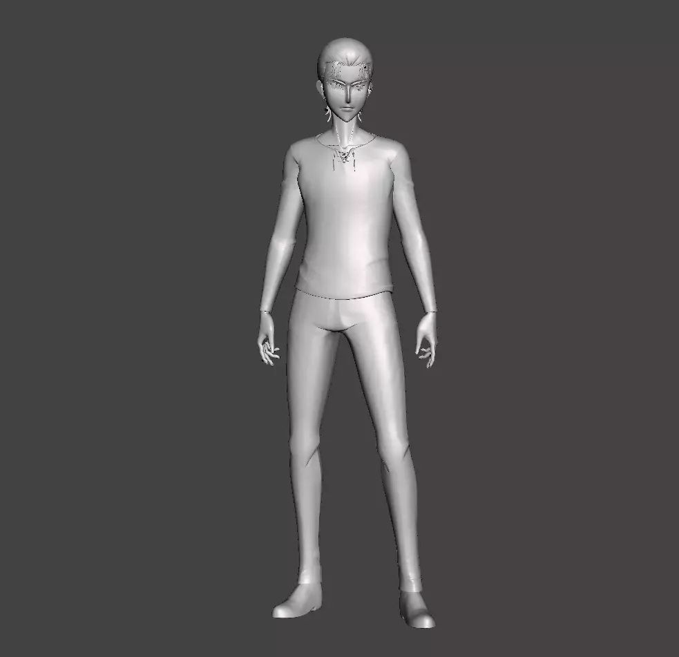 Eren Yeager before timeskip 3D Model 3D print model_0