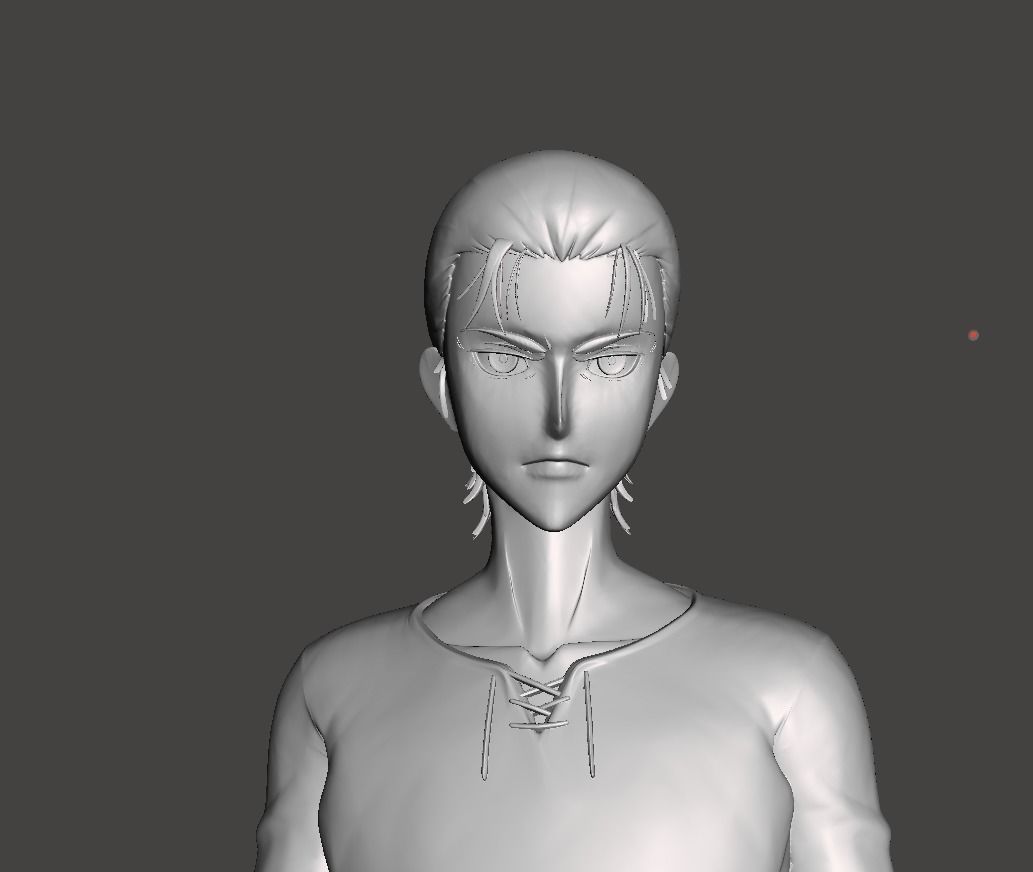 Eren Yeager before timeskip 3D Model 3D print model_1
