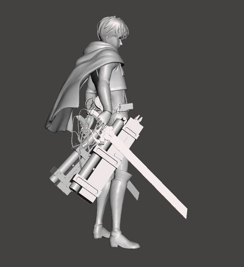 Eren Yeager Survey Corp 3D Model 3D print model_3