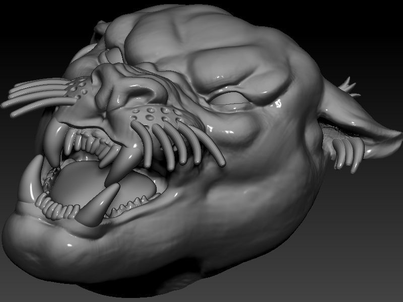 Panther Head 3D print model_3