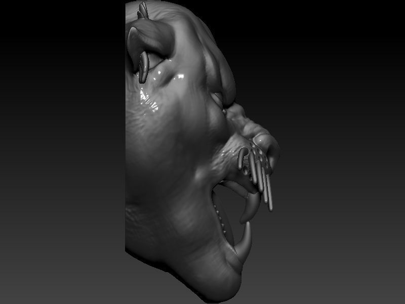 Panther Head 3D print model_2