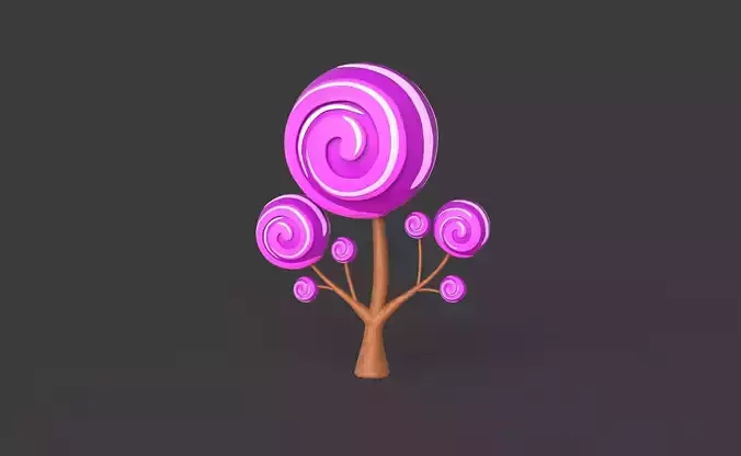 Cartoon Candy Tree 8