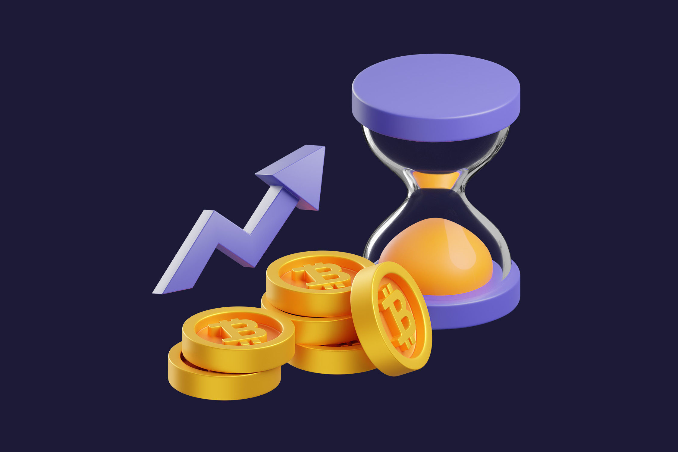 Cryptocurrency Trading 3D model_19