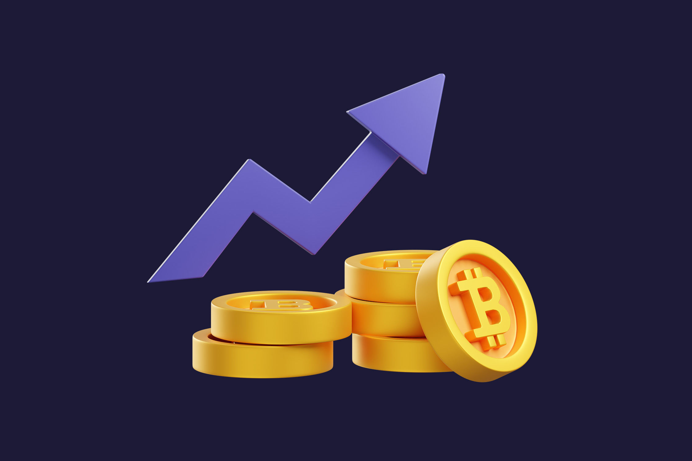 Cryptocurrency Trading 3D model_3