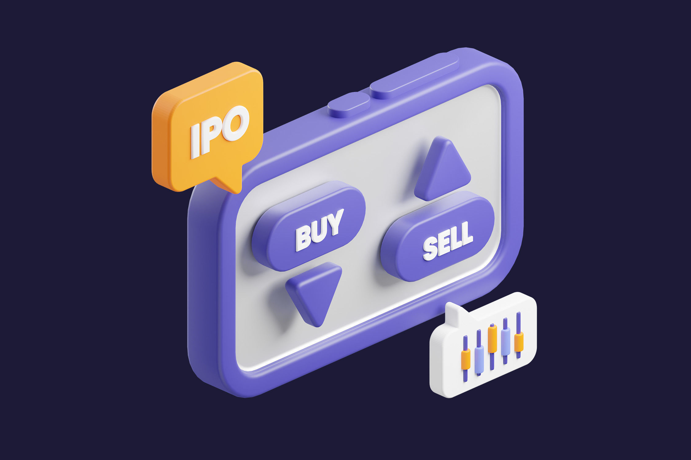 Cryptocurrency Trading 3D model_10
