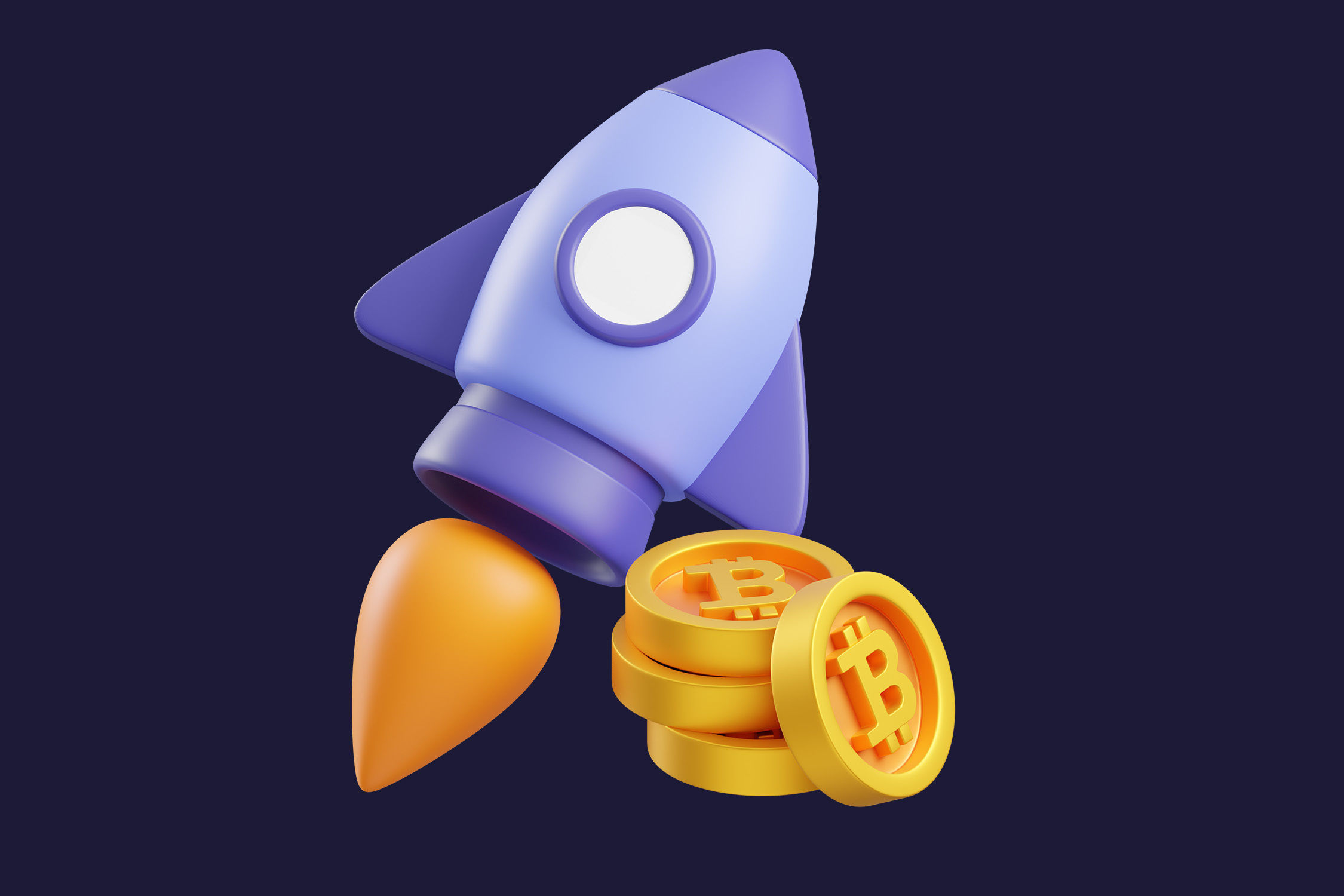 Cryptocurrency Trading 3D model_14