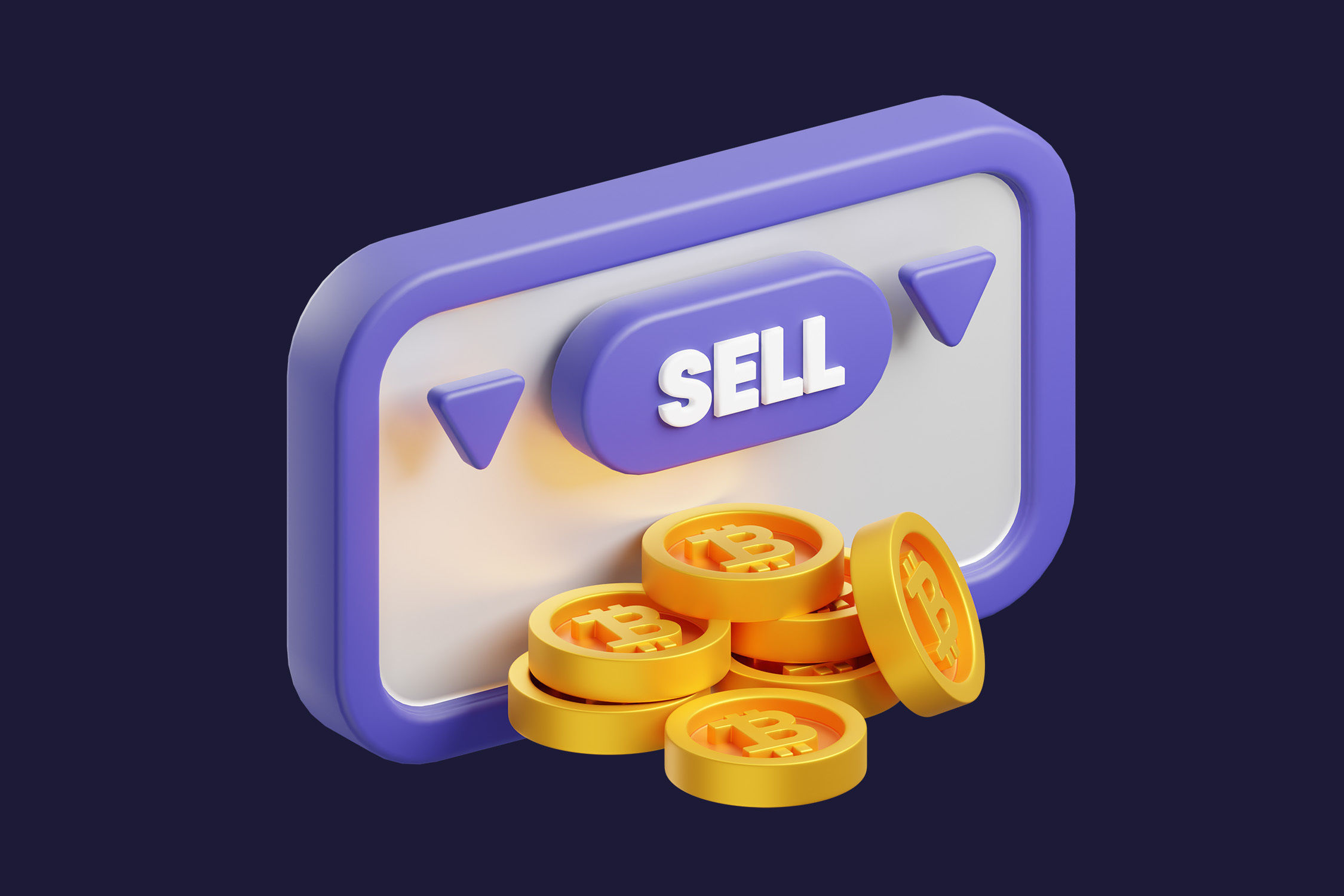 Cryptocurrency Trading 3D model_4