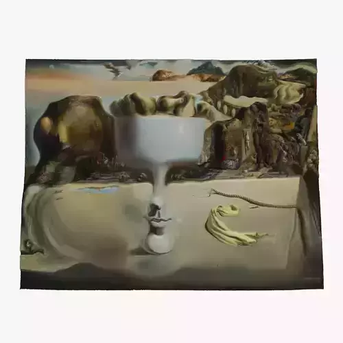 APPARITION OF FACE AND FRUITDISH ON A BEACH-SALVADOR DALI