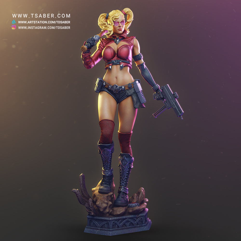 Harley - Queen Of Mayhem  - Full Pack 3D print model_8