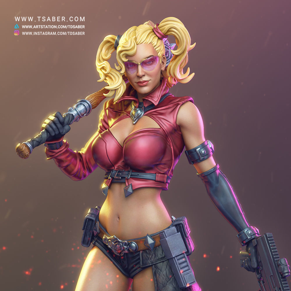 Harley - Queen Of Mayhem  - Full Pack 3D print model_5