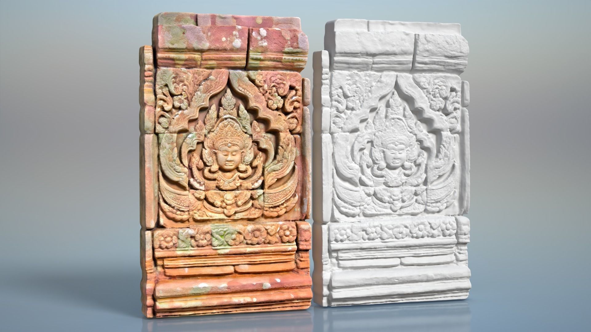 High poly Ruin Temple Walls - 240702 3D model_7