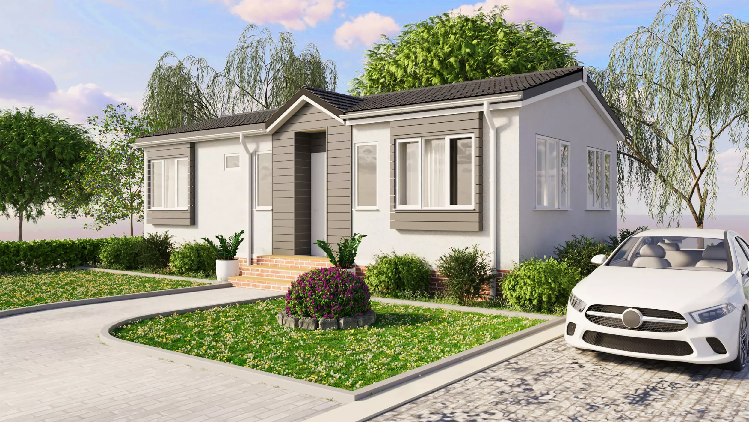 00158702-Lodge House Caravan Low-poly 3D model_0