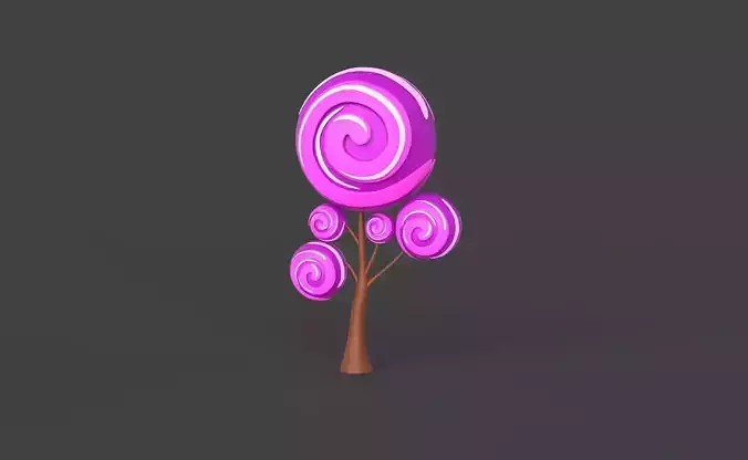 Cartoon Candy Tree 9