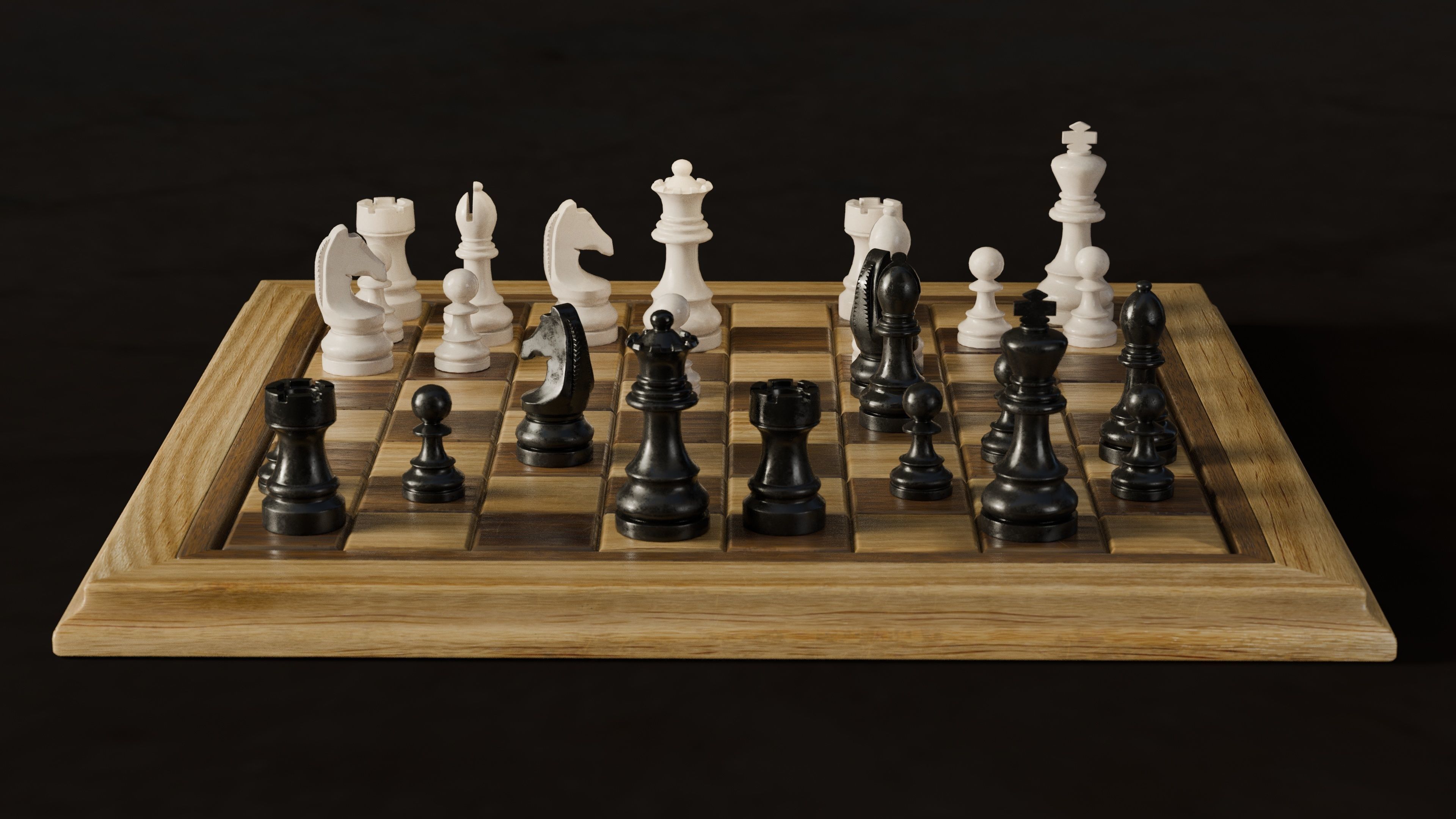 Chess3D PBR Low-poly 3D model_7