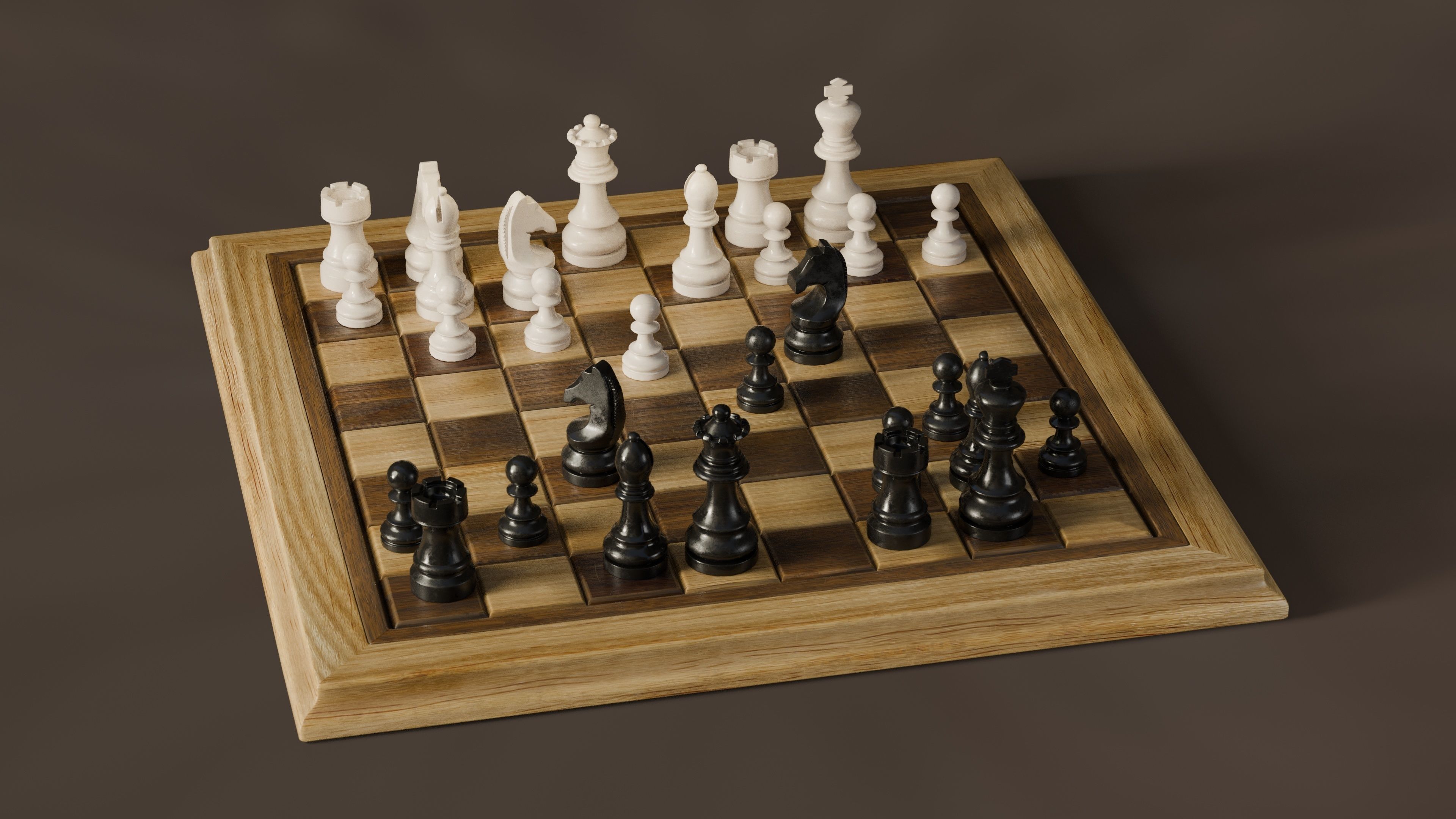 Chess3D PBR Low-poly 3D model_4