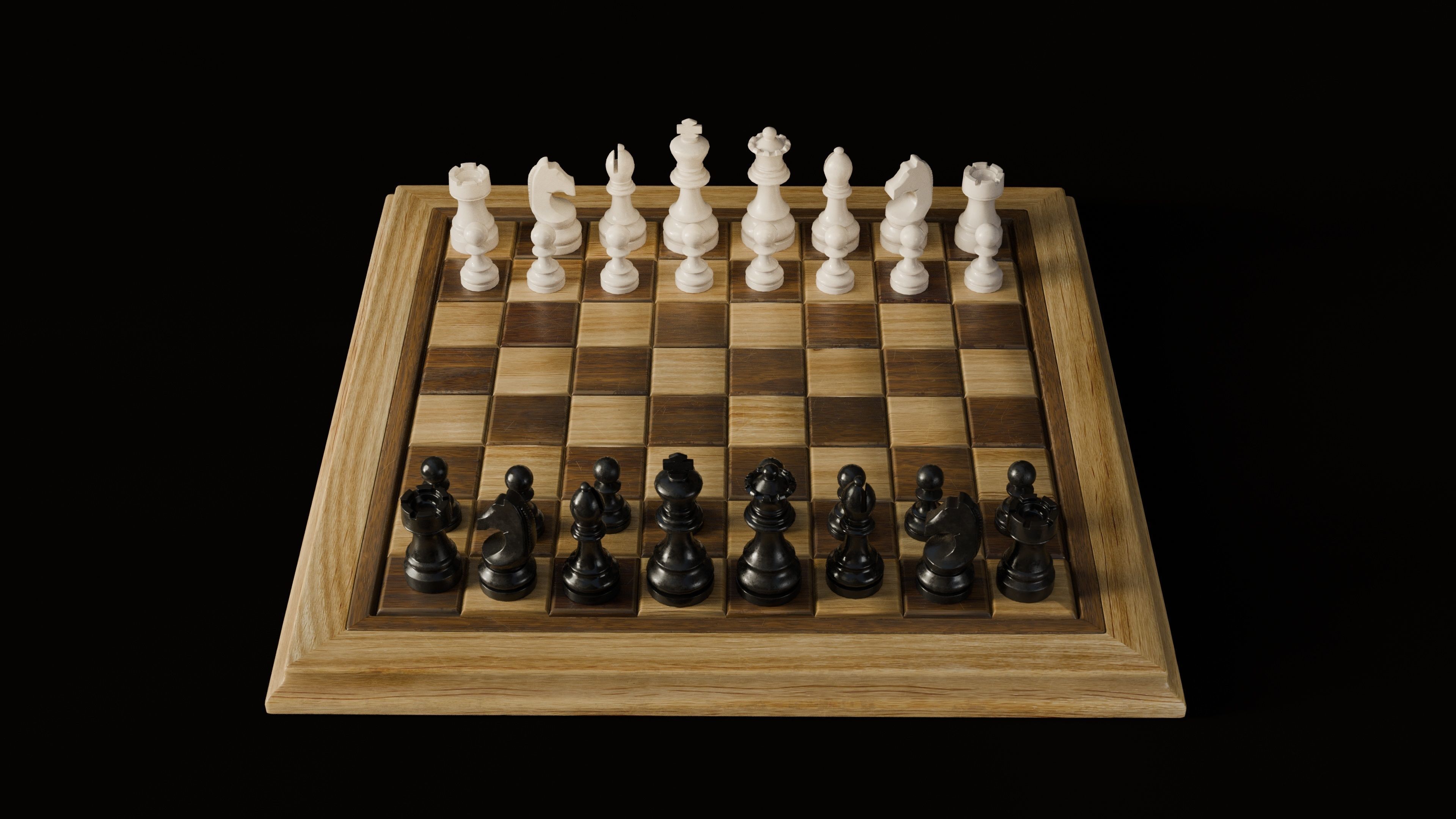 Chess3D PBR Low-poly 3D model_1