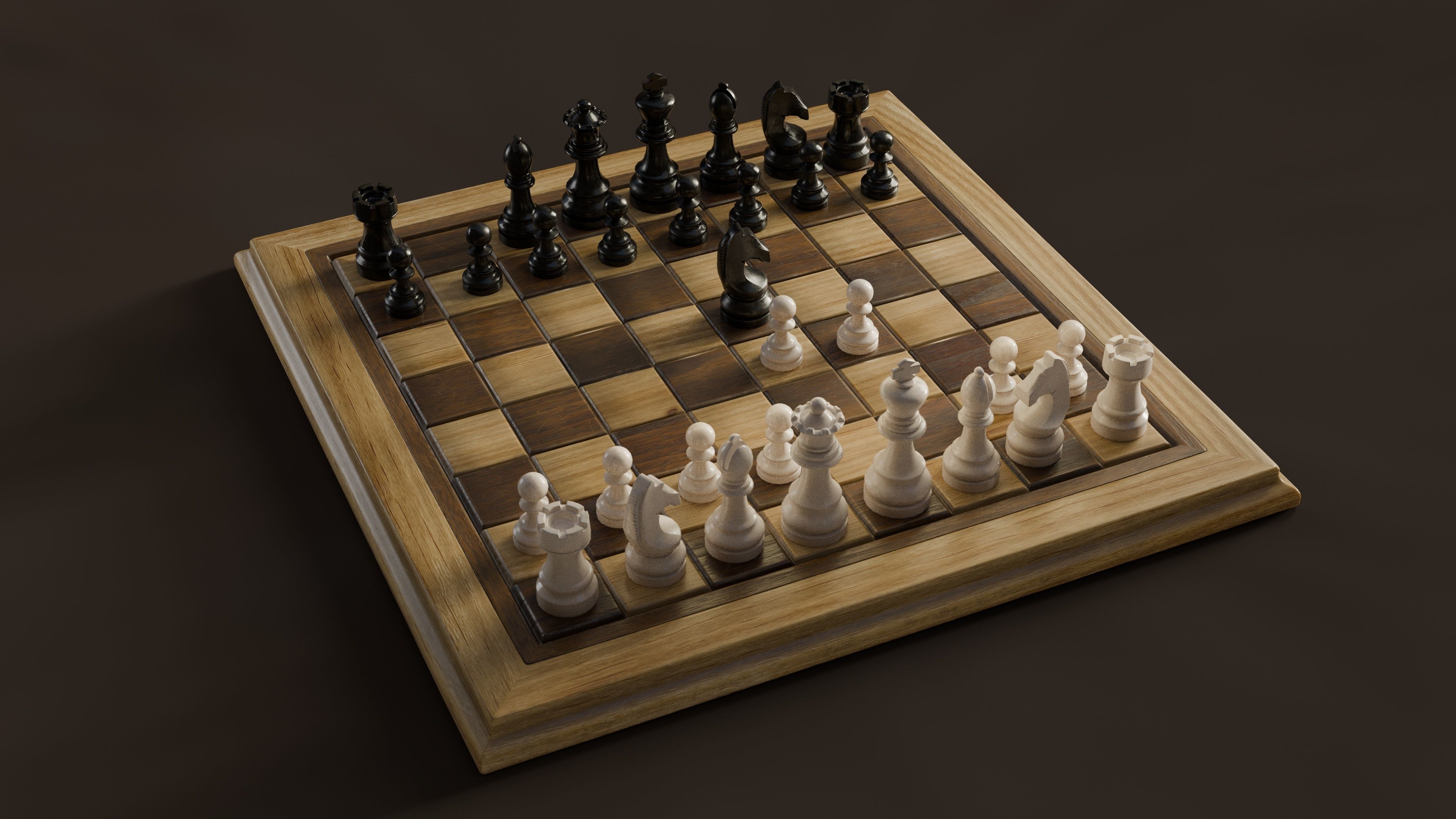 Chess3D PBR Low-poly 3D model_2