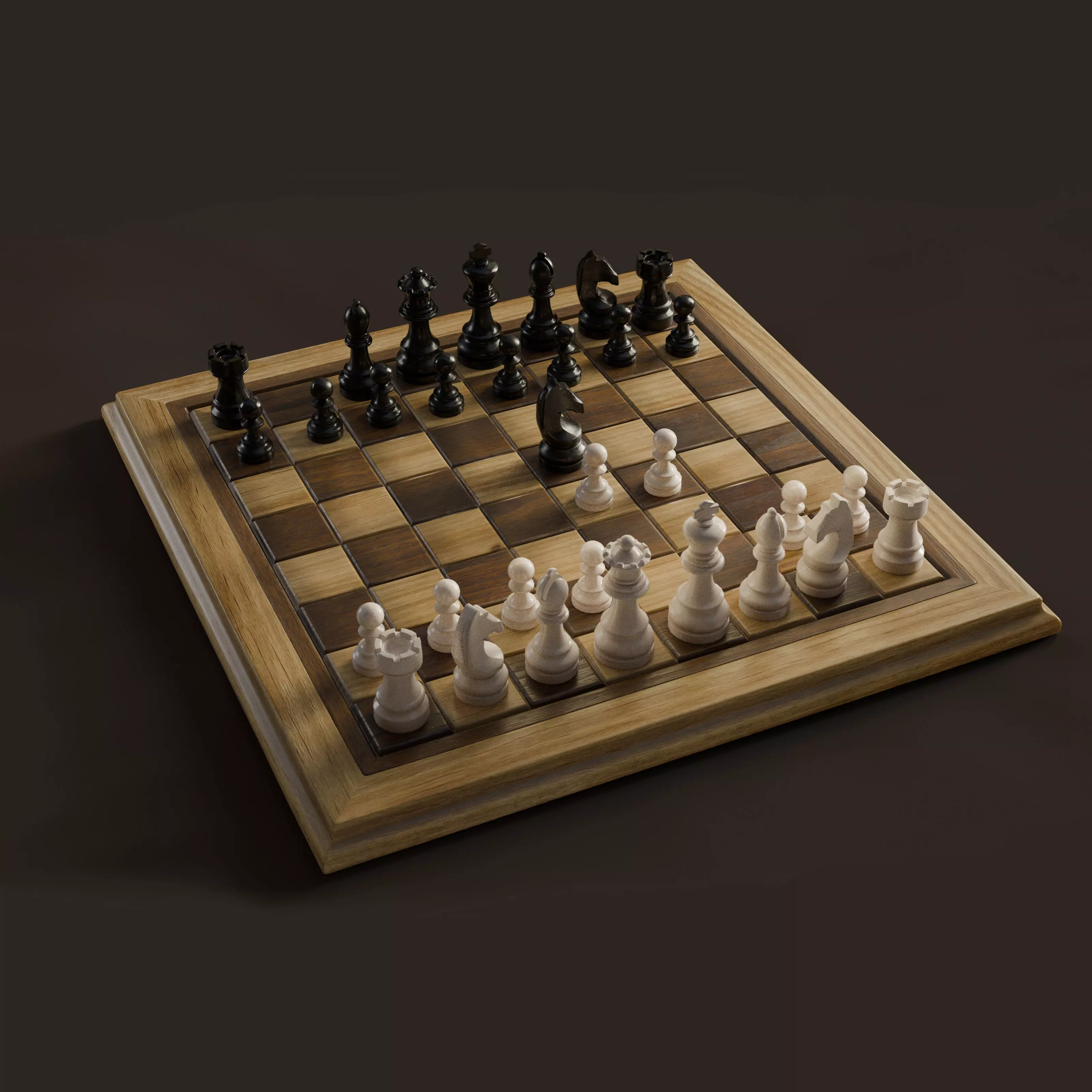 Chess3D PBR Low-poly 3D model_0