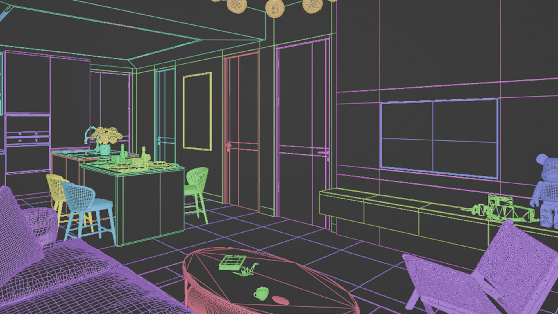 Kitchen Modern Blender-Fbx -Obj 3D model_5