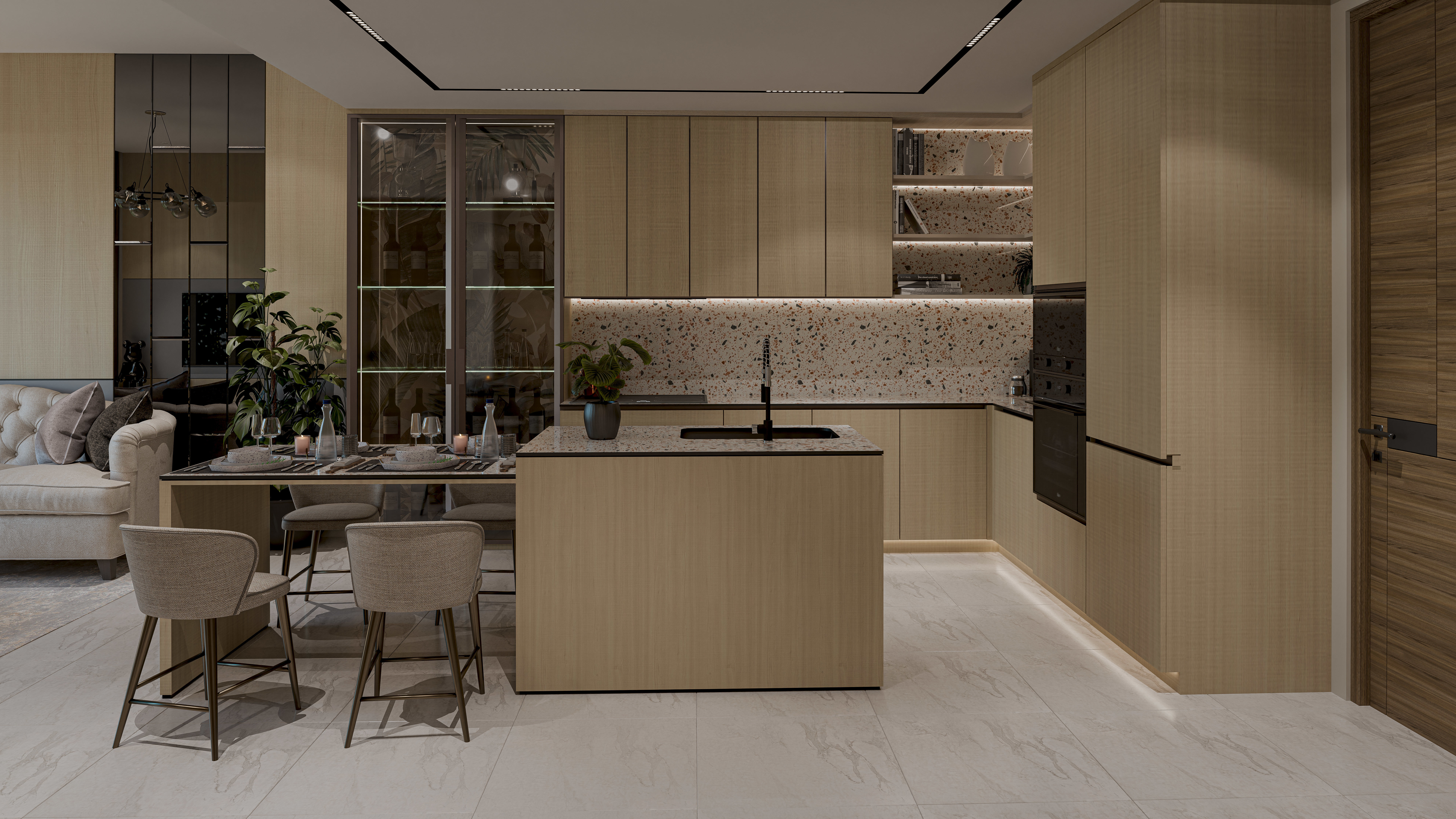 Kitchen Modern Blender-Fbx -Obj 3D model_2