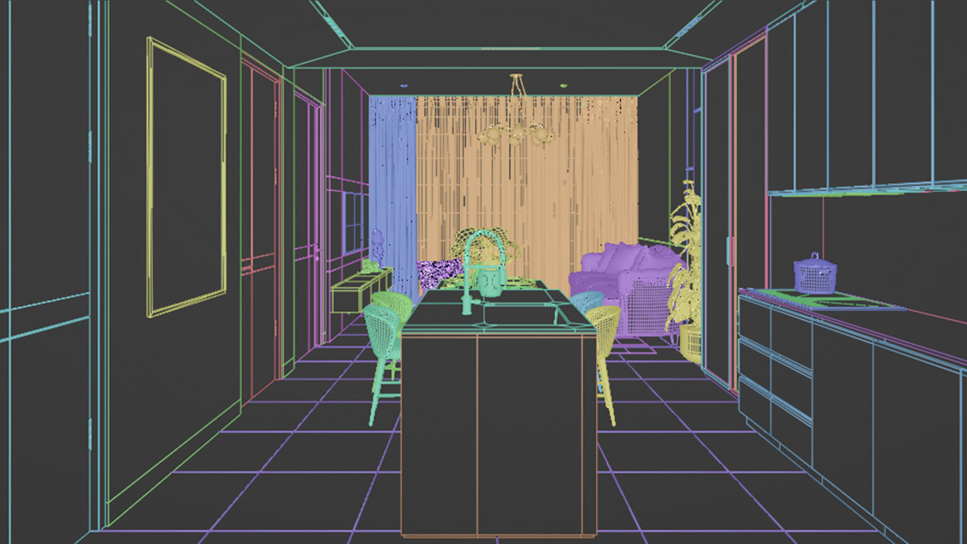 Kitchen Modern Blender-Fbx -Obj 3D model_7