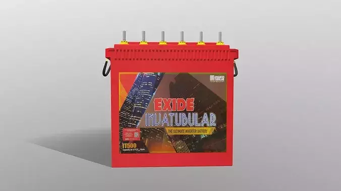 Car Battery 3D model 6