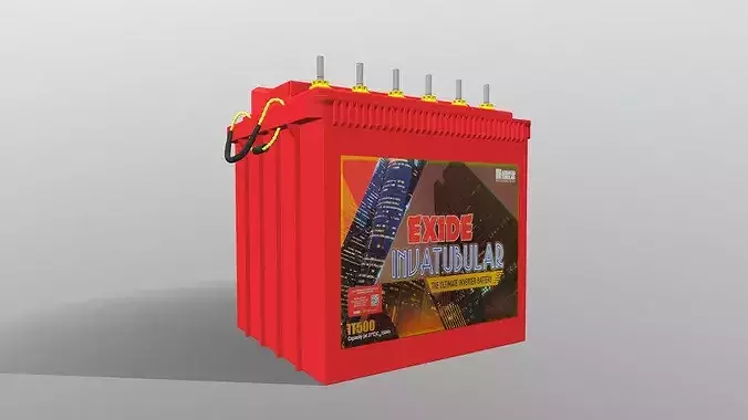 Car Battery 3D model 5