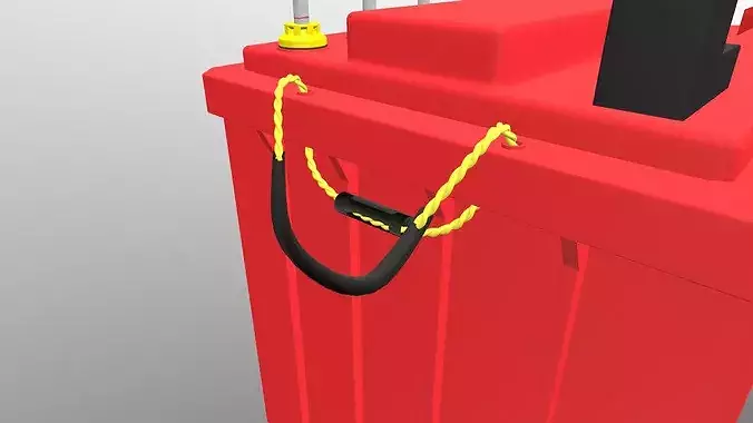Car Battery 3D model 2