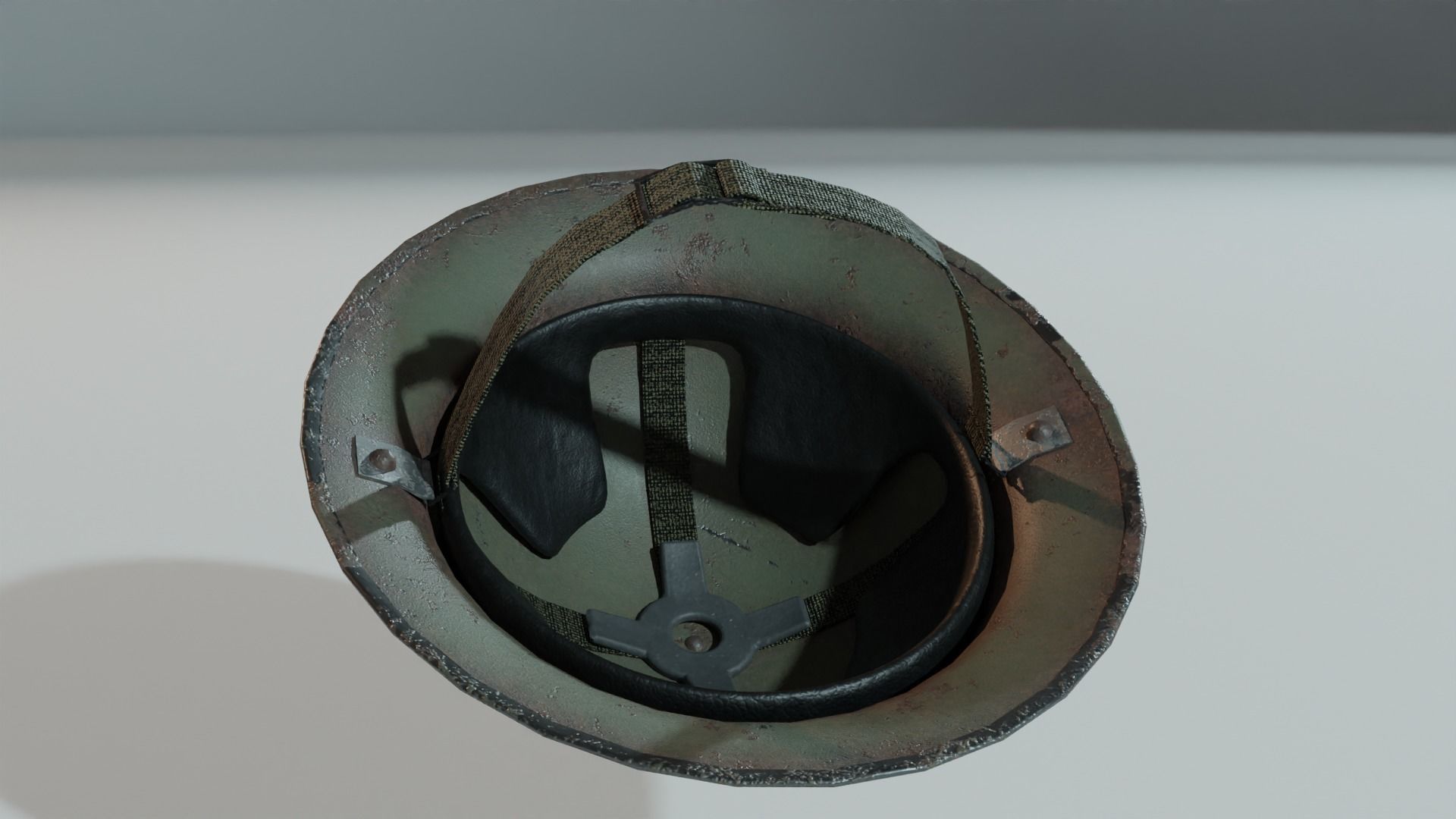 Brodie Mk2 British WW2 Helmet Low-poly 3D model_3