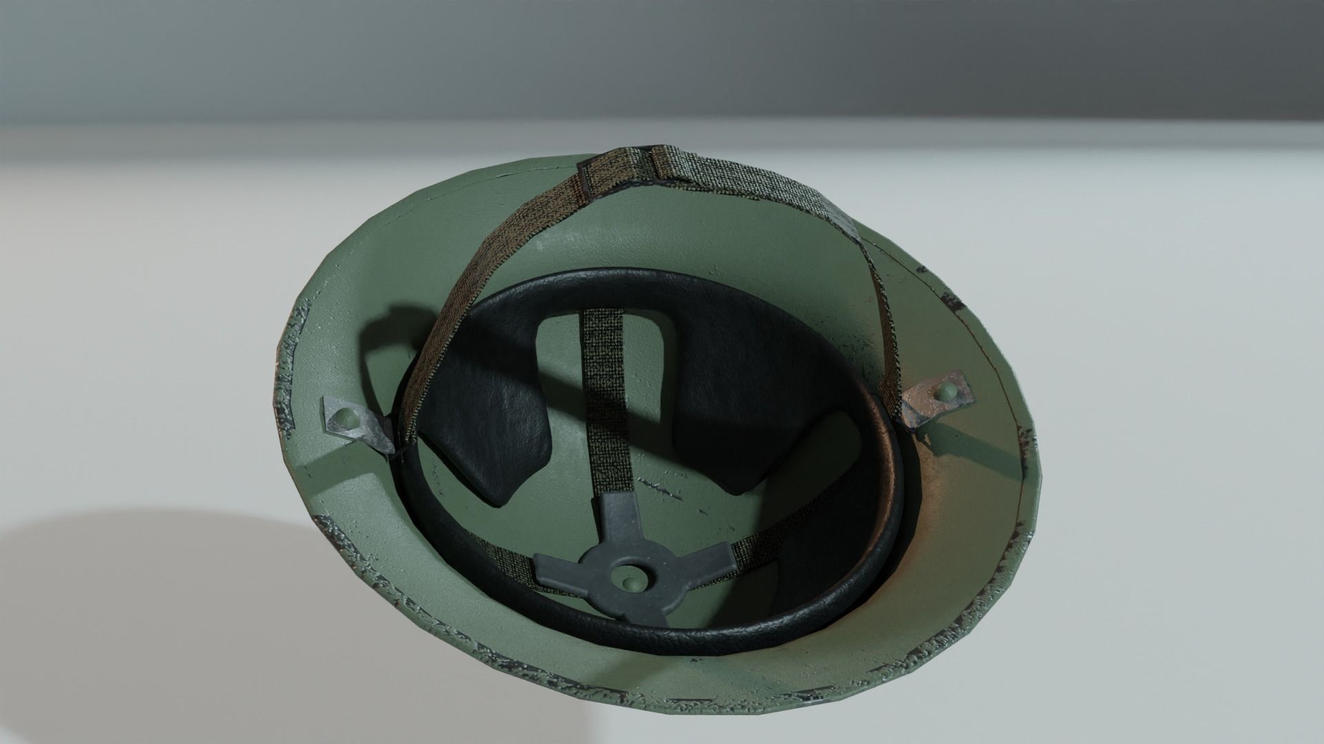 Brodie Mk2 British WW2 Helmet Low-poly 3D model_1