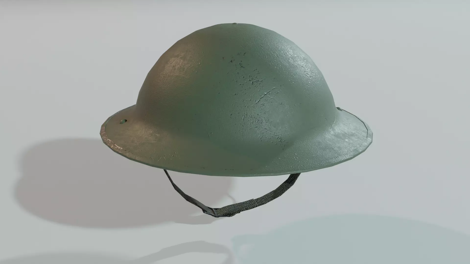 Brodie Mk2 British WW2 Helmet Low-poly 3D model_0