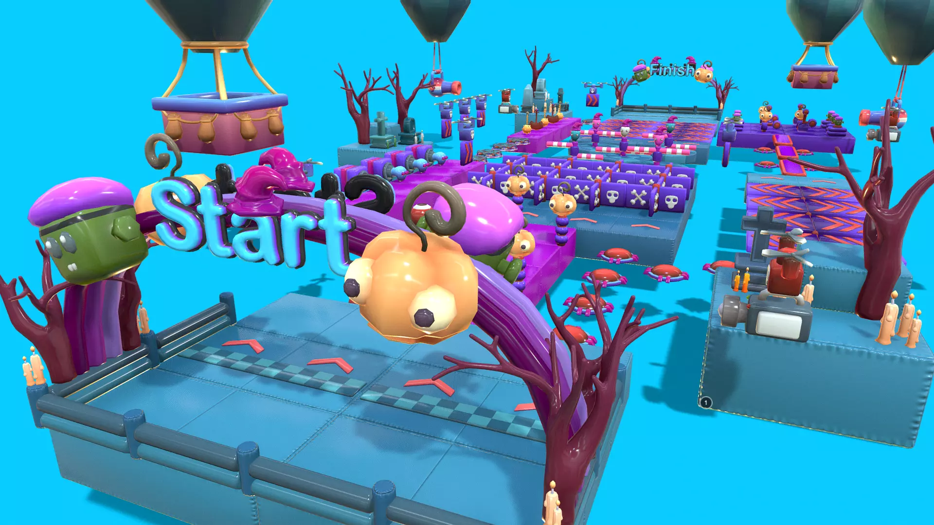 Cute Platformer Asset Pack - Halloween Low-poly 3D model