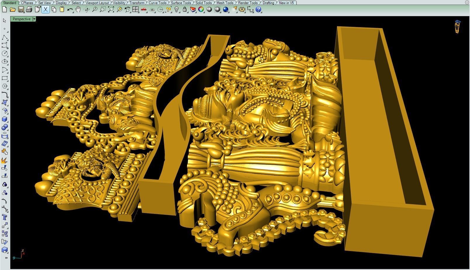 Laxmi nagas pendant-1 3D print model_1