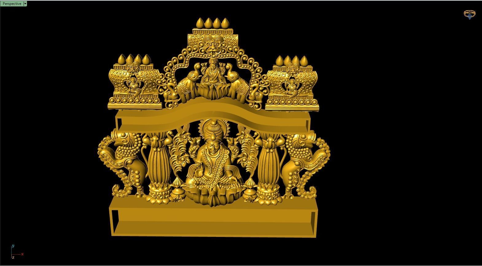 Laxmi nagas pendant-1 3D print model_10