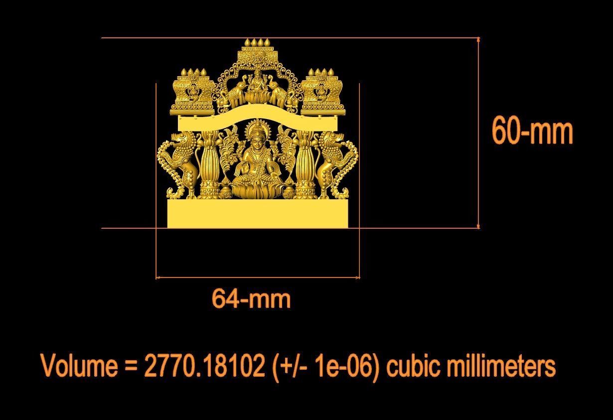 Laxmi nagas pendant-1 3D print model_3