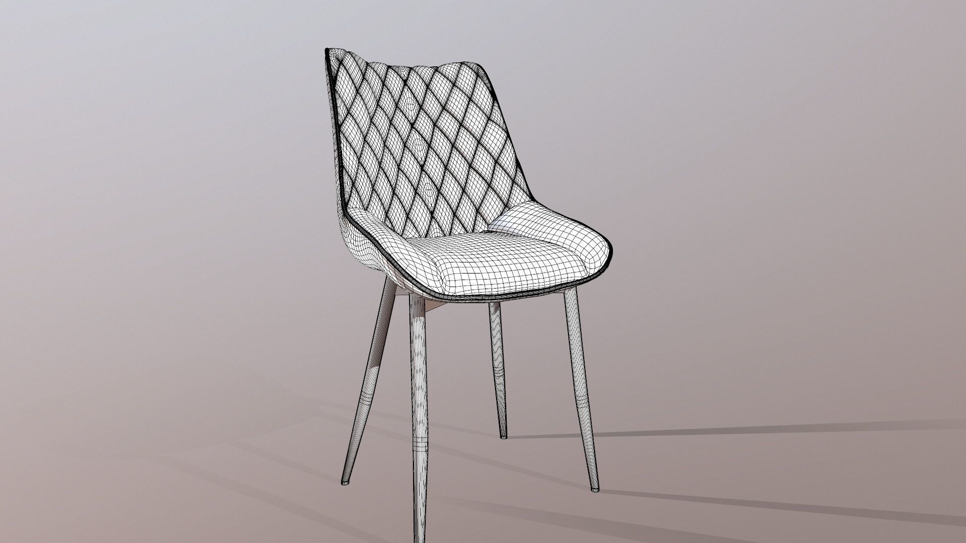 Dining Chair 3D model_12