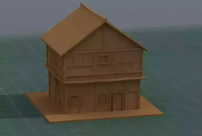 3D Print Model Ancient House 3D print model