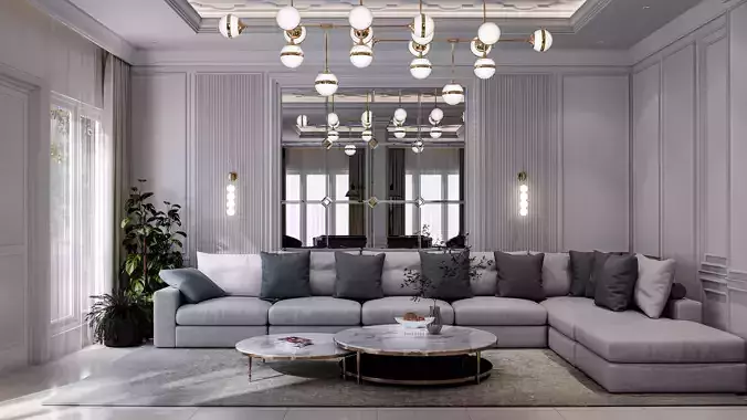 Livingroom Modern Blender -Fbx -Obj 