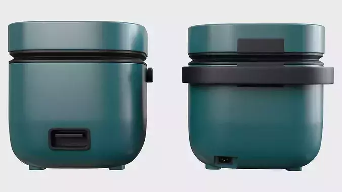Rice Cooker Electric 3D model 3