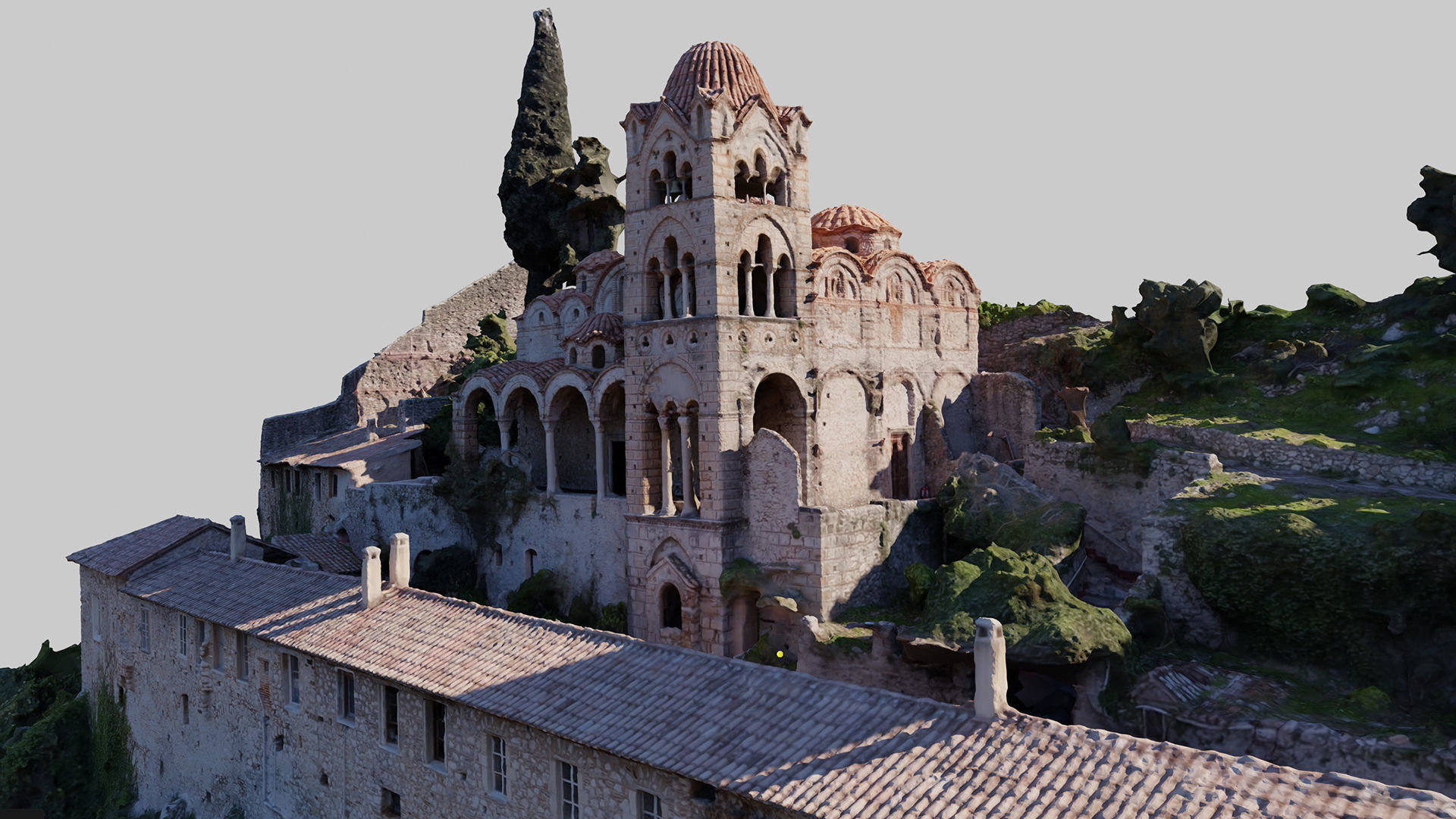 Greek-Monastery 3D model_5