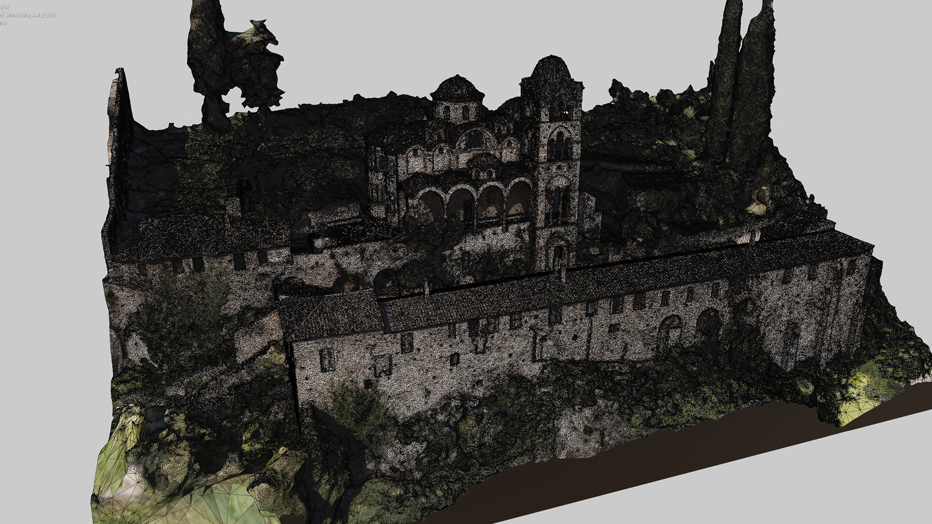 Greek-Monastery 3D model_6