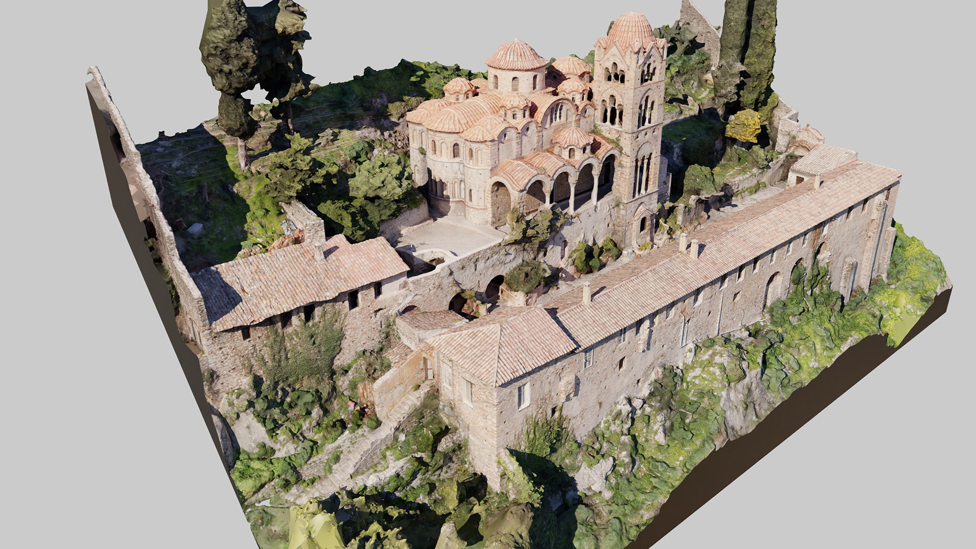 Greek-Monastery 3D model_1