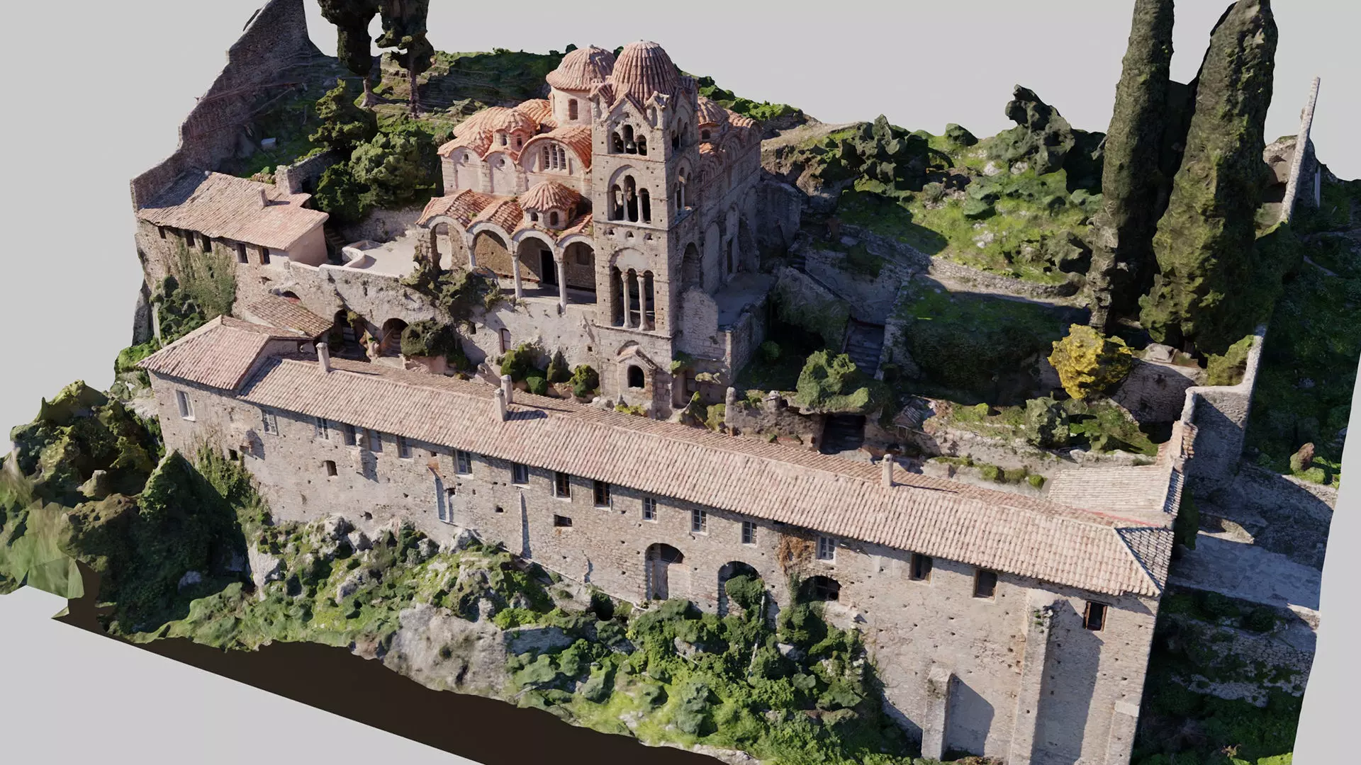 Greek-Monastery 3D model_0